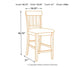 Ashley Express - Haddigan Upholstered Barstool (2/CN)