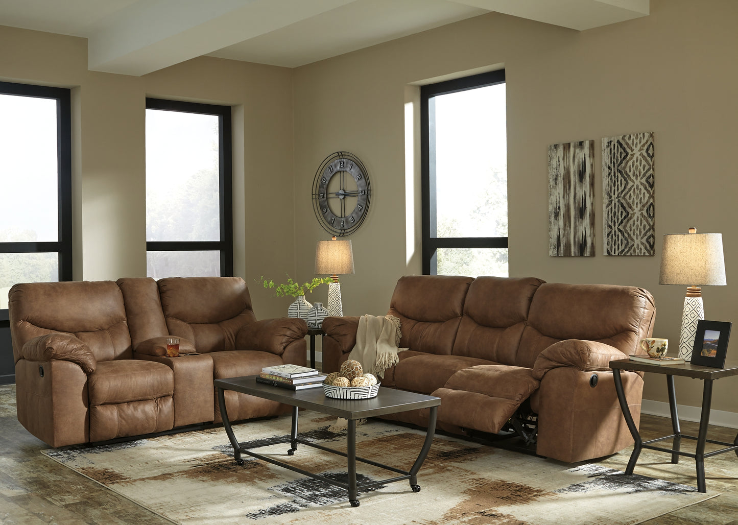 Boxberg DBL Rec Loveseat w/Console