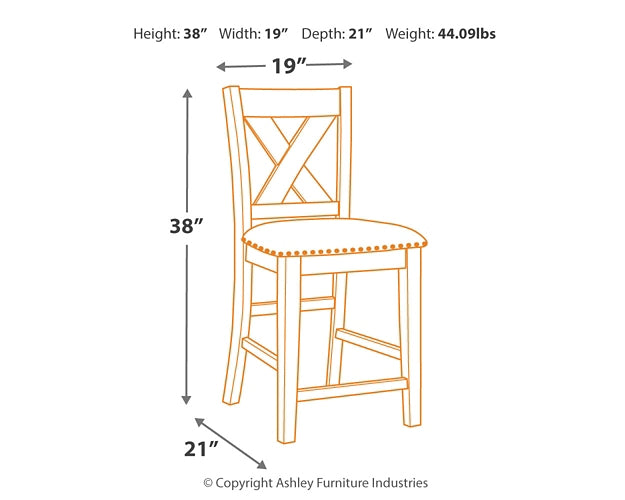 Caitbrook Upholstered Barstool (2/CN)