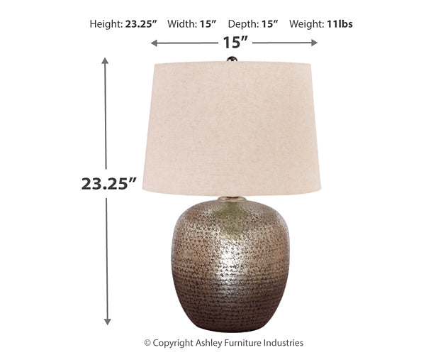 Ashley Express - Magalie Metal Table Lamp (1/CN)