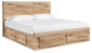 Hyanna  Panel Storage Bed With 2 Under Bed Storage Drawers