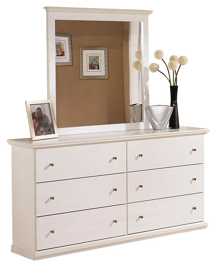 Bostwick Shoals  Panel Headboard With Mirrored Dresser And 2 Nightstands