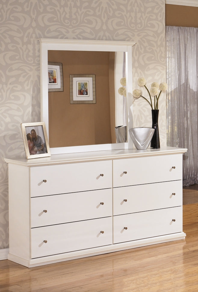 Bostwick Shoals  Panel Headboard With Mirrored Dresser And 2 Nightstands