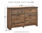 Trinell  Panel Headboard With Dresser