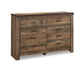 Trinell  Panel Headboard With Dresser