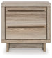 Hasbrick Two Drawer Night Stand