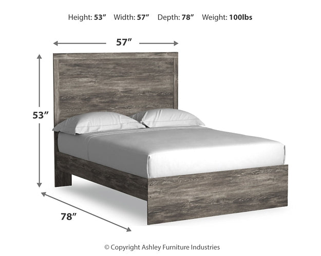 Ralinksi  Panel Bed With Mirrored Dresser