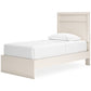 Stelsie  Panel Bed With Mirrored Dresser, Chest And 2 Nightstands