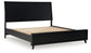 Danziar  Panel Bed With Mirrored Dresser