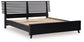 Danziar  Panel Bed With Mirrored Dresser, Chest And Nightstand