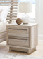 Hasbrick  Panel Headboard With Mirrored Dresser And 2 Nightstands