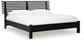 Danziar  Panel Bed With Mirrored Dresser, Chest And Nightstand