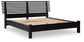 Danziar  Panel Bed With Mirrored Dresser, Chest And Nightstand