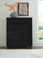 Danziar  Panel Headboard With Mirrored Dresser, Chest And Nightstand