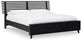 Danziar  Panel Bed With Mirrored Dresser And 2 Nightstands