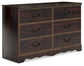 Glosmount Six Drawer Dresser