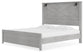 Cottonburg  Panel Bed With Mirrored Dresser And Nightstand