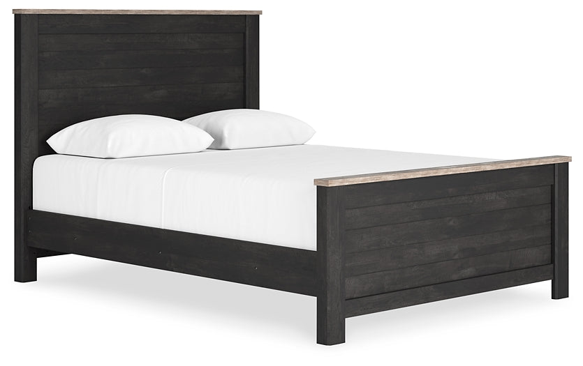 Nanforth  Panel Bed With Dresser And Nightstand