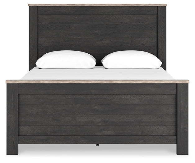 Nanforth  Panel Bed With Dresser And Nightstand