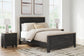 Nanforth  Panel Bed With Dresser And Nightstand