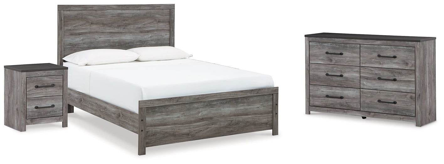 Bronyan  Panel Bed With Dresser And Nightstand