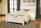 Willowton  Panel Bed With Mirrored Dresser And Nightstand