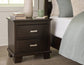 Covetown  Panel Bed With Mirrored Dresser, Chest And 2 Nightstands