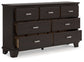 Covetown  Panel Bed With Dresser