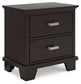 Covetown  Panel Bed With Mirrored Dresser And Nightstand