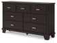 Covetown  Panel Bed With Dresser