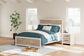 Charbitt  Panel Bed With Mirrored Dresser And Nightstand