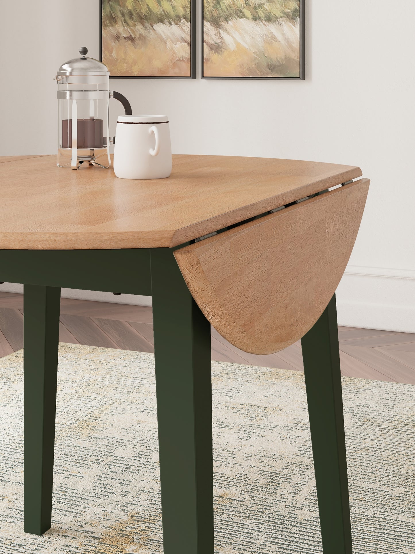 Gesthaven Round DRM Drop Leaf Table