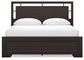 Covetown California  Panel Bed With Mirrored Dresser, Chest And 2 Nightstands