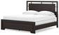 Covetown California  Panel Bed With Mirrored Dresser, Chest And 2 Nightstands