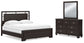 Covetown California  Panel Bed With Mirrored Dresser