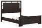 Covetown  Panel Bed With Mirrored Dresser