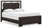 Covetown  Panel Bed With Mirrored Dresser, Chest And 2 Nightstands