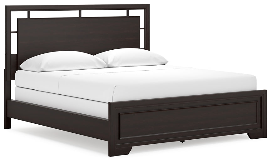 Covetown California  Panel Bed With Dresser