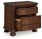 Lavinton  Poster Bed With Mirrored Dresser, Chest And 2 Nightstands