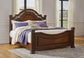 Lavinton  Poster Bed With Mirrored Dresser And Nightstand