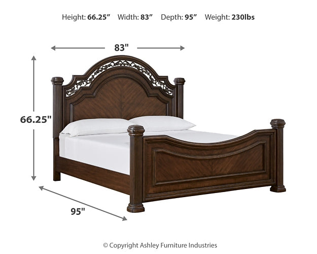 Lavinton  Poster Bed With Dresser