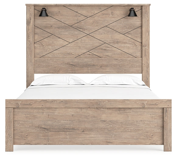 Senniberg  Panel Bed With Dresser And 2 Nightstands