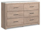 Senniberg  Panel Bed With Dresser And 2 Nightstands