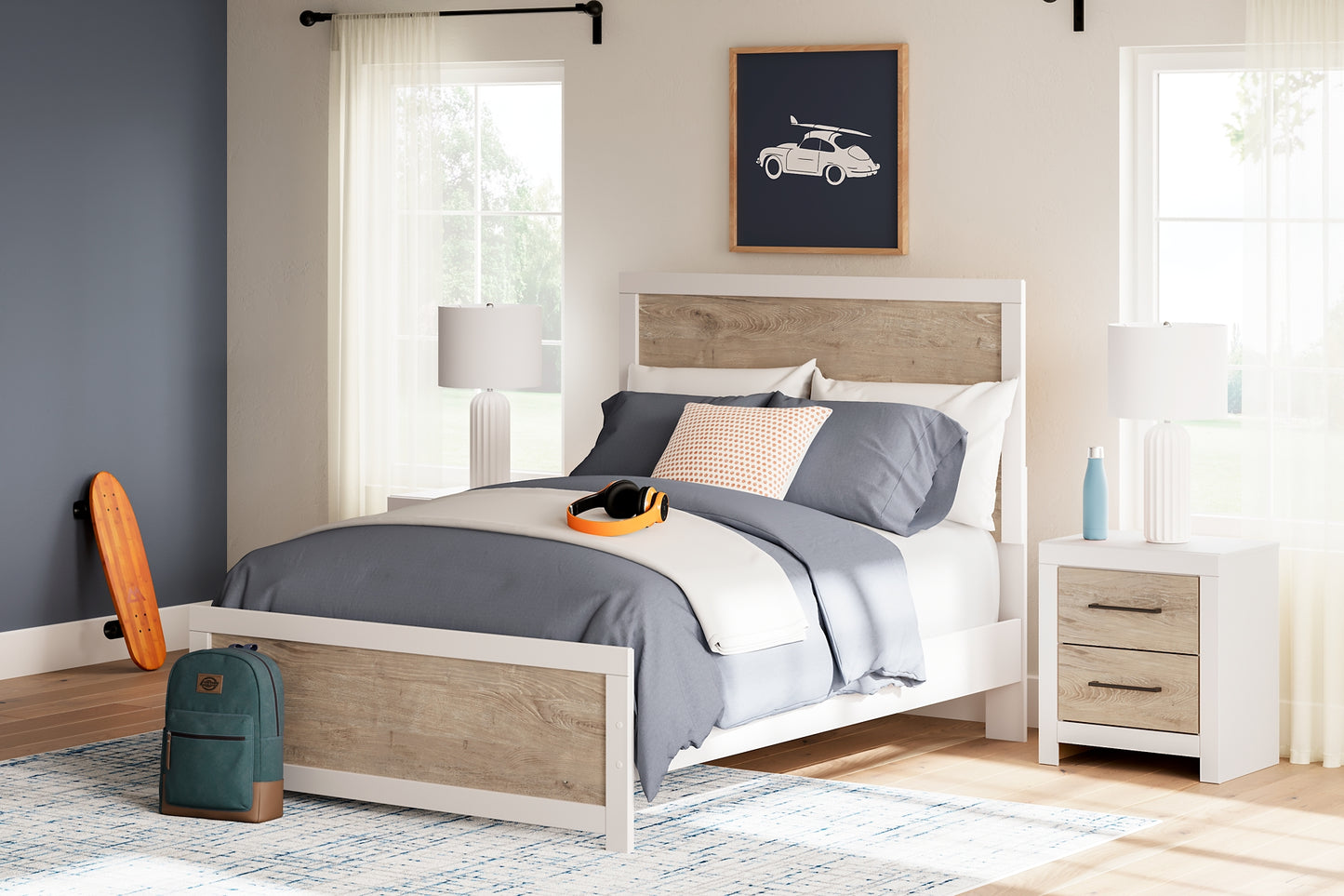 Charbitt  Panel Bed With Dresser And Nightstand