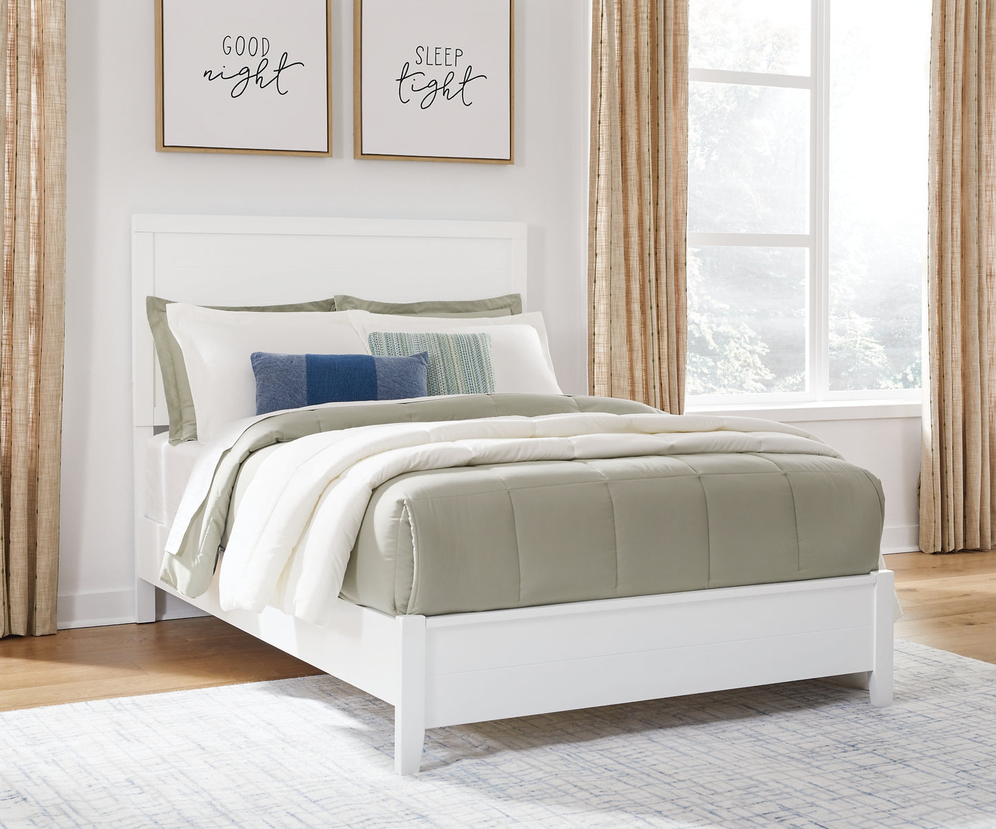 Binterglen  Panel Bed With Dresser And Nightstand