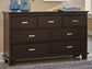 Covetown California  Panel Bed With Dresser And Nightstand