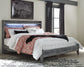 Baystorm  Panel Bed With Mirrored Dresser And Nightstand