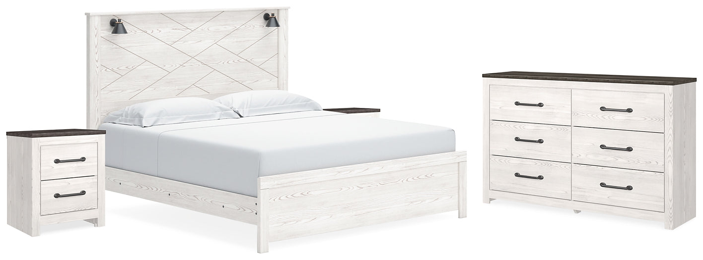 Gerridan  Panel Bed With Dresser And 2 Nightstands