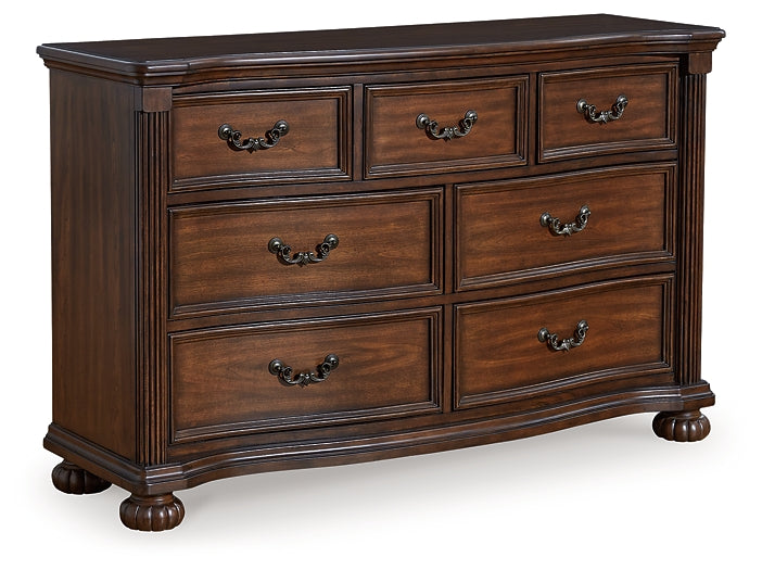 Lavinton  Panel Bed With Dresser And Nightstand