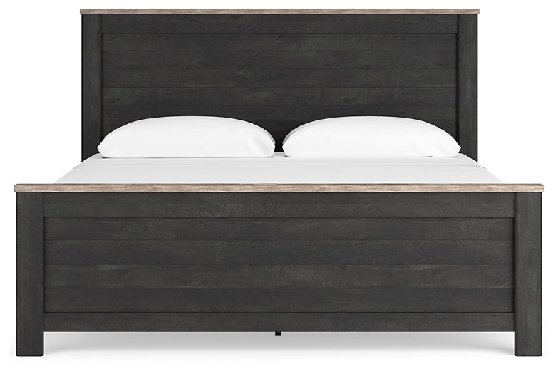 Nanforth  Panel Bed With Dresser And Nightstand